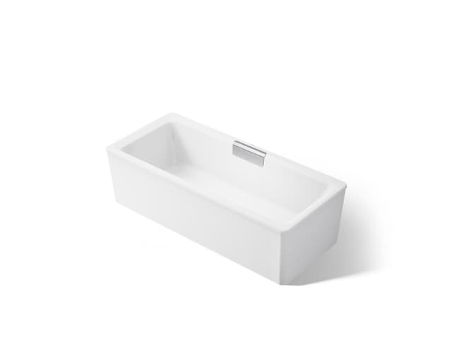 Kohler VoluteE 63'' x 28-3/8'' freestanding bath with shroud - White