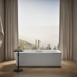 Kohler VoluteE 63'' x 28-3/8'' freestanding bath with shroud - White - image 4