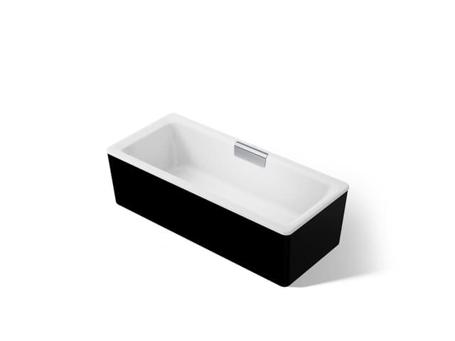 Kohler VoluteE 63'' x 28-3/8'' freestanding bath with shroud - White