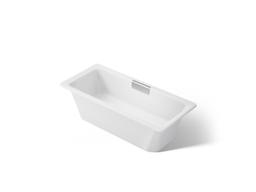 VoluteE 63'' x 28-3/8'' freestanding bath with base - image 1