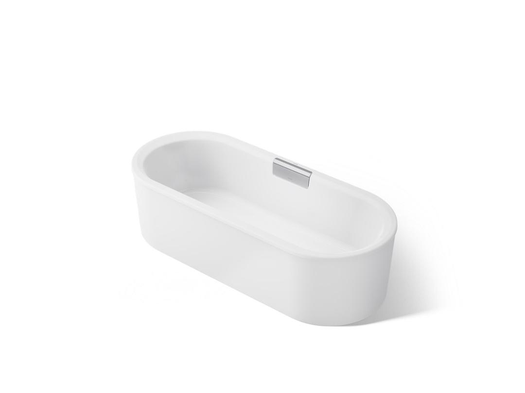 VoluteE 70-7/8'' x 30-3/8'' freestanding bath with shroud by Kohler