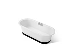 VoluteE 70-7/8'' x 30-3/8'' freestanding bath with base - image 1