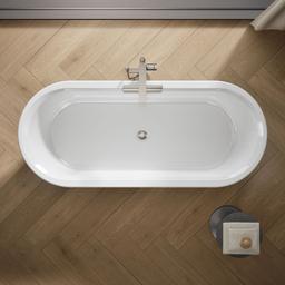 VoluteE 70-7/8'' x 30-3/8'' freestanding bath with base - image 7