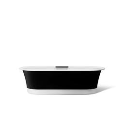 VoluteE 70-7/8'' x 30-3/8'' freestanding bath with base - image 11