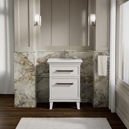 ArtifactsE 24'' bathroom vanity cabinet - Linen White - image 2