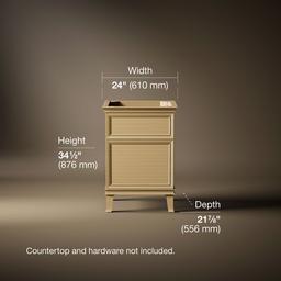 ArtifactsE 24'' bathroom vanity cabinet - Light Oak - image 3