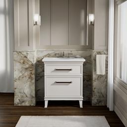 ArtifactsE 30'' bathroom vanity cabinet - Linen White - image 2