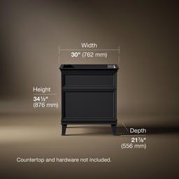 ArtifactsE 30'' bathroom vanity cabinet - Slate Grey - image 3