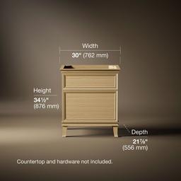 ArtifactsE 30'' bathroom vanity cabinet - Light Oak - image 3
