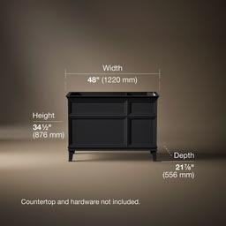 ArtifactsE 48'' bathroom vanity cabinet - Slate Grey - image 3