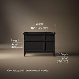 ArtifactsE 48'' bathroom vanity cabinet - Carbon Oak - image 3