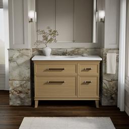 ArtifactsE 48'' bathroom vanity cabinet - Light Oak - image 2