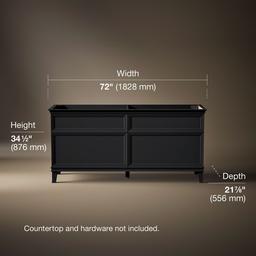 ArtifactsE 72'' bathroom vanity cabinet - Slate Grey - image 3