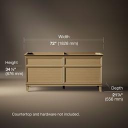 ArtifactsE 72'' bathroom vanity cabinet - Light Oak - image 3