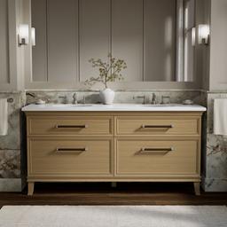 ArtifactsE 72'' bathroom vanity cabinet - Light Oak - image 2