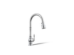 Artifacts Touchless pull-down kitchen sink faucet with KOHLER KonnectE and three-function sprayhead - Polished Chrome - image 1