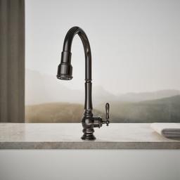 Artifacts Touchless pull-down kitchen sink faucet with KOHLER KonnectE and three-function sprayhead - image 5