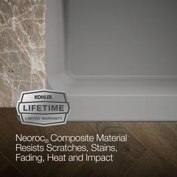 Cairn 34'' undermount single-bowl farmhouse kitchen sink with faceted design - image 10