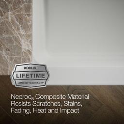 Cairn 34'' undermount single-bowl farmhouse kitchen sink with faceted design - image 10