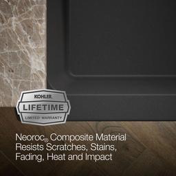 Cairn 34'' undermount single-bowl farmhouse kitchen sink with faceted design - image 10