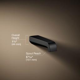 Kohler | Pitch | Tub Spout - Matte Black - image 3