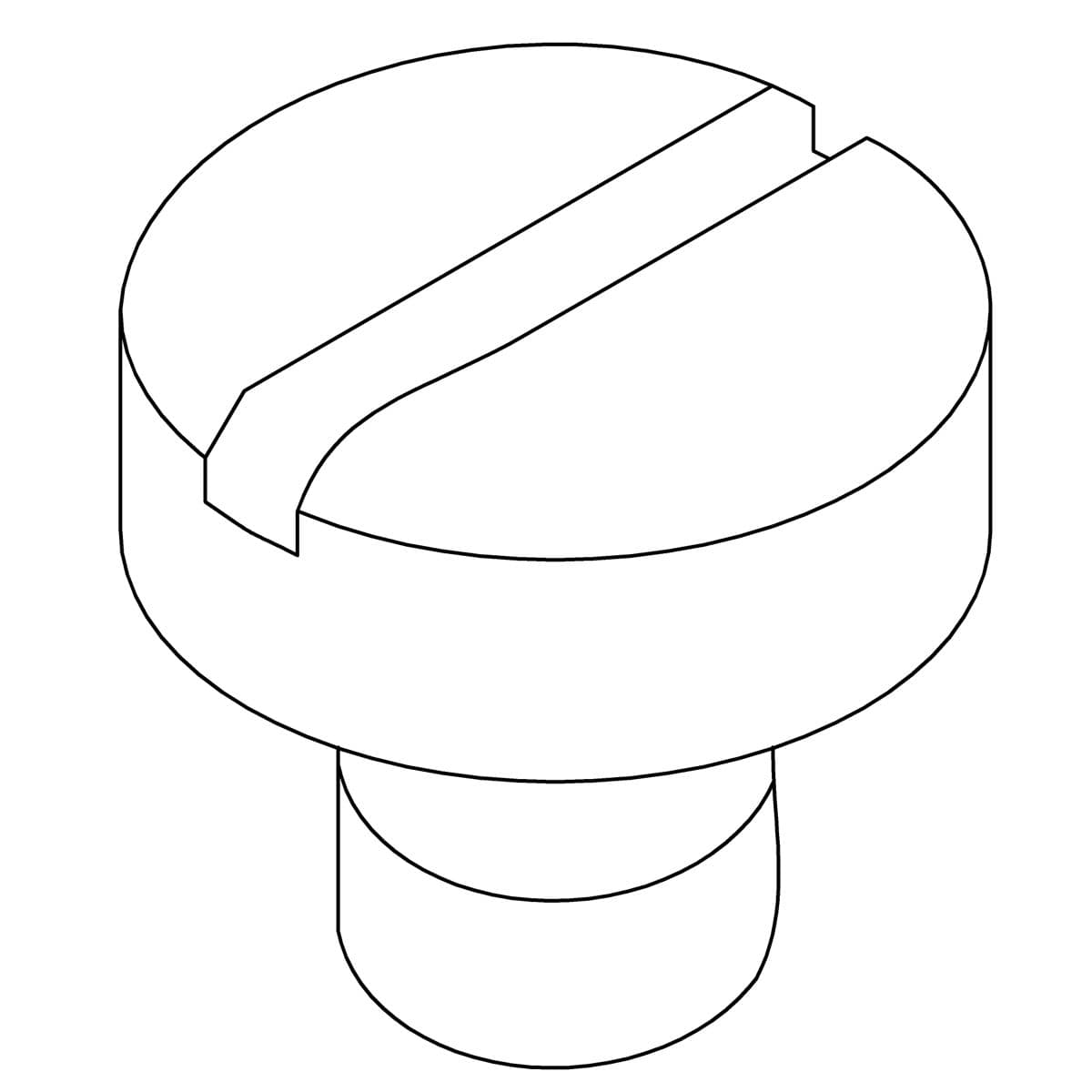 Kohler Genuine Parts Screw, M4-0.7mm X 6MM, FLAT HEAD by Kohler Genuine Parts