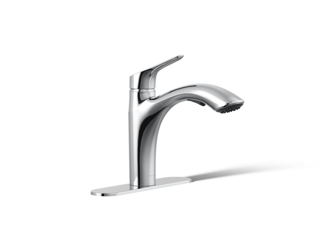 Kohler | Rival | Pull Out Kitchen Faucet - Polished Chrome by Kohler