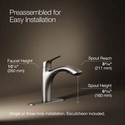 Kohler | Rival | Pull Out Kitchen Faucet - Vibrant Stainless - image 3