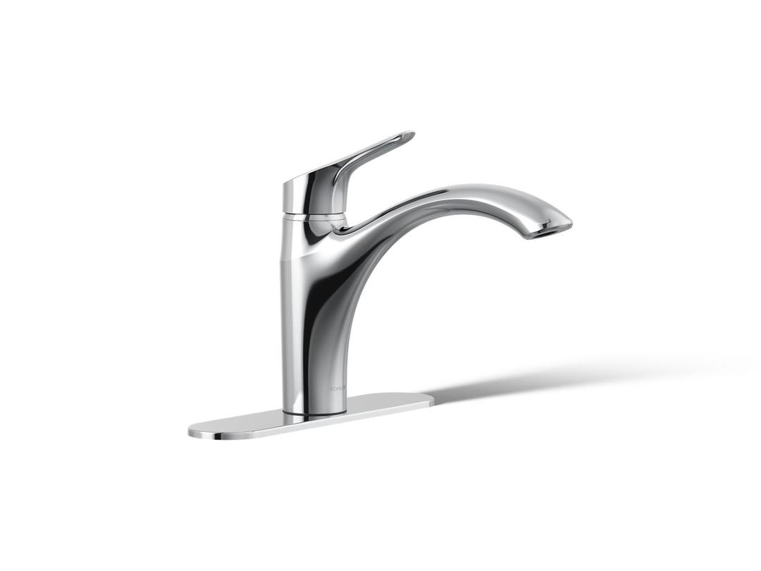 Kohler | Rival | Single Hole Kitchen Faucet - Polished Chrome by Kohler