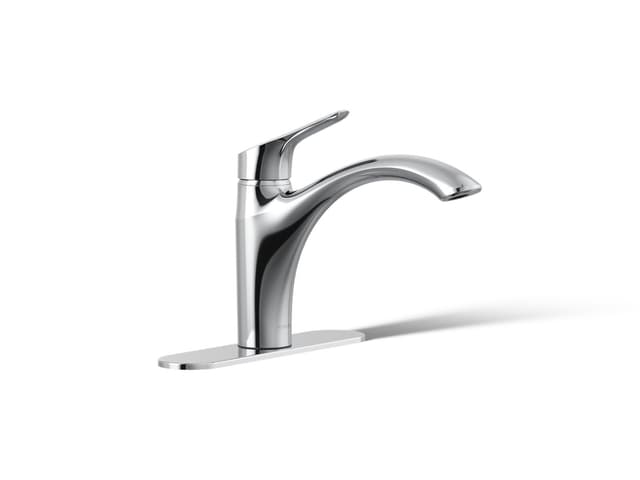 Kohler | Rival | Single Hole Kitchen Faucet - Polished Chrome