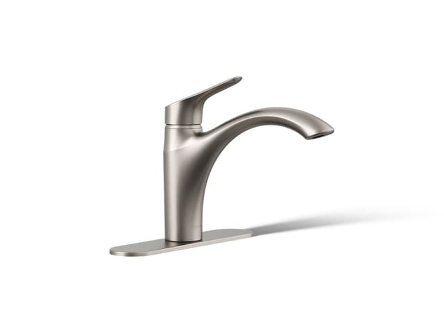 Kohler | Rival | Single Hole Kitchen Faucet - Vibrant Stainless