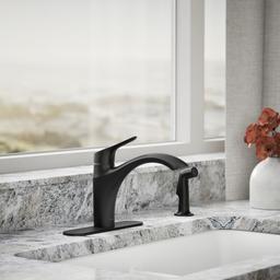 Kohler | Rival | Single Hole Kitchen Faucet - Matte Black - image 2