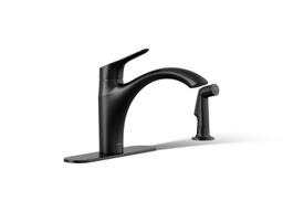 Kohler | Rival | Single Hole Kitchen Faucet - Matte Black - image 1