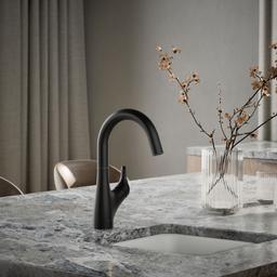 Kohler | Rival | Single Hole Kitchen Faucet - Matte Black - image 2