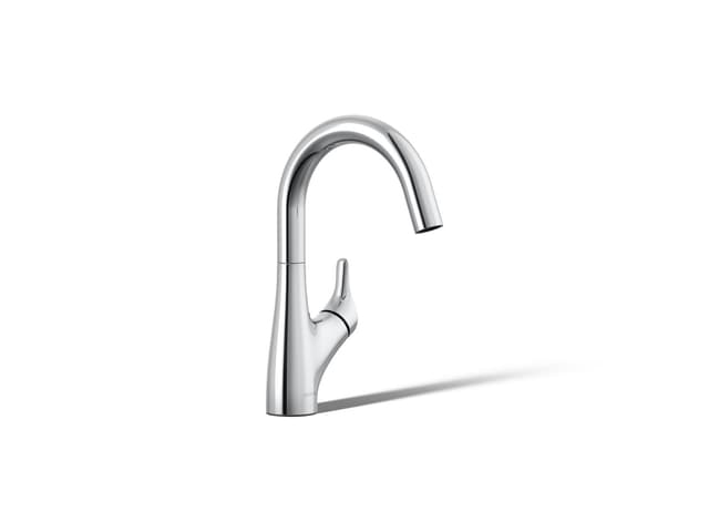 Kohler | Rival | Single Hole Kitchen Faucet - Polished Chrome
