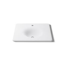 Kohler Iron/Impressions 25'' Enameled cast iron vanity top with integrated round sink - White - image 4