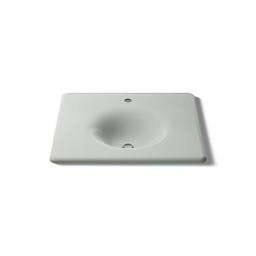 Kohler Iron/Impressions 25'' Enameled cast iron vanity top with integrated round sink - Sea Salt - image 4