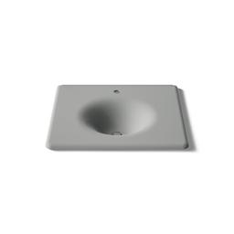 Kohler Iron/Impressions 25'' Enameled cast iron vanity top with integrated round sink - Basalt - image 4