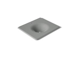 Kohler Iron/Impressions 25'' Enameled cast iron vanity top with integrated round sink - Basalt - image 1