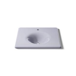Kohler Iron/Impressions 25'' Enameled cast iron vanity top with integrated round sink - Lavender Grey - image 4