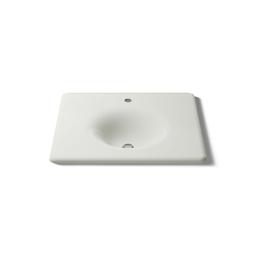 Kohler Iron/Impressions 25'' Enameled cast iron vanity top with integrated round sink - Dune - image 4