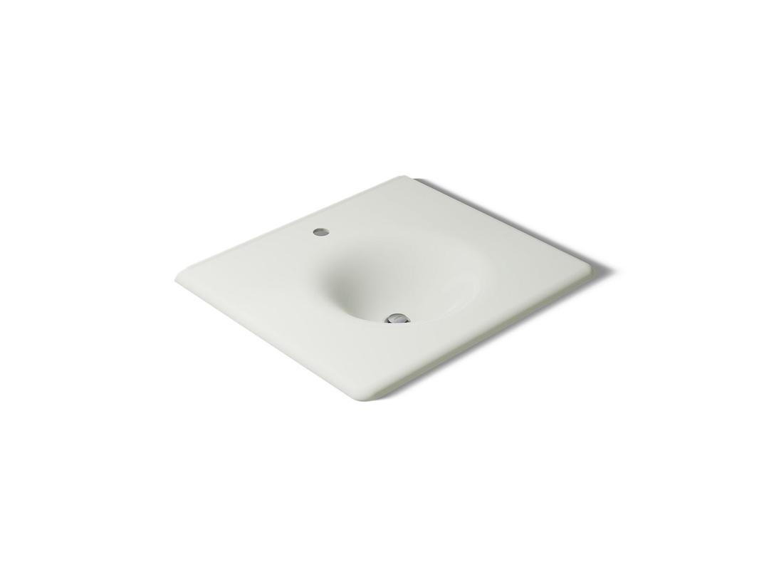 Kohler Iron/Impressions 25'' Enameled cast iron vanity top with integrated round sink - Dune by Kohler