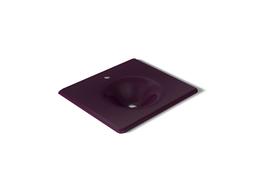 Kohler Iron/Impressions 25'' Enameled cast iron vanity top with integrated round sink - Black Plum - image 1