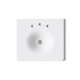 Kohler Iron/Impressions 25'' Enameled cast iron vanity top with integrated round sink - White - image 3