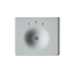 Kohler Iron/Impressions 25'' Enameled cast iron vanity top with integrated round sink - Ice Grey - image 3