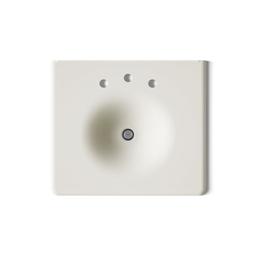 Kohler Iron/Impressions 25'' Enameled cast iron vanity top with integrated round sink - Biscuit - image 3