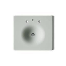 Kohler Iron/Impressions 25'' Enameled cast iron vanity top with integrated round sink - Sea Salt - image 3