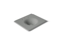 Kohler Iron/Impressions 25'' Enameled cast iron vanity top with integrated round sink - Basalt - image 1