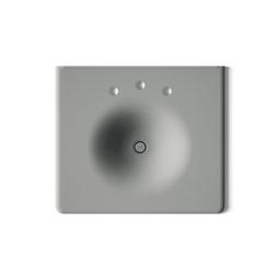 Kohler Iron/Impressions 25'' Enameled cast iron vanity top with integrated round sink - Basalt - image 3