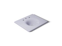 Kohler Iron/Impressions 25'' Enameled cast iron vanity top with integrated round sink - Lavender Grey - image 1